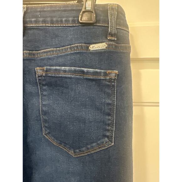 Kancan Mid rise skinny jean size 9 28 ankle dark wash casual - Picture 6 of 7